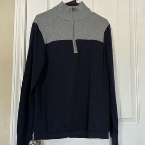 Nautical Pullover, Small, Multi Tone (Black & Grey)